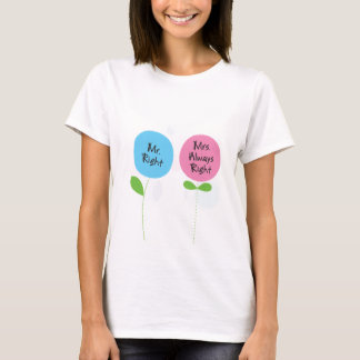 Mrs. alltid höger t-shirt