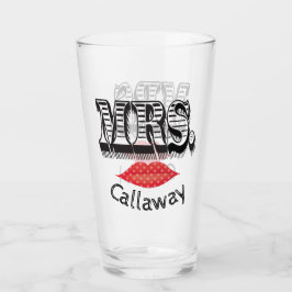 Mrs. Always Höger Bride Bröllop Funny Glaskopp