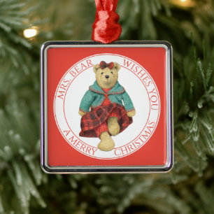 MRS BAR Premium Square Ornament + Text