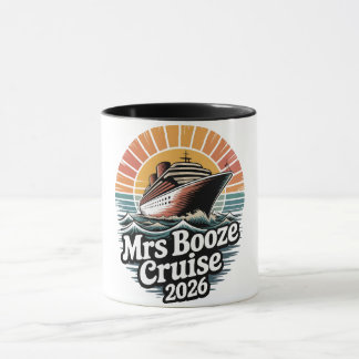 Mrs Booze Cruise 2026 Matching Couples  Mugg
