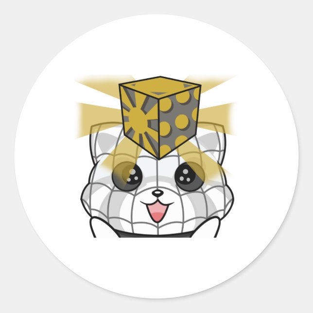 Mrs. box runt klistermärke (Framsida)