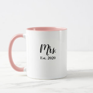 Mrs Brud Est. 2020 Bröllopsmugg Mugg
