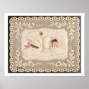 Mrs Caudles Curtain Lecture, Viktoriankort från Poster