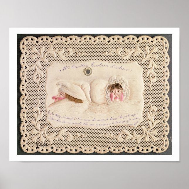 Mrs Caudles Curtain Lecture, Viktoriankort från Poster (Framsidan)