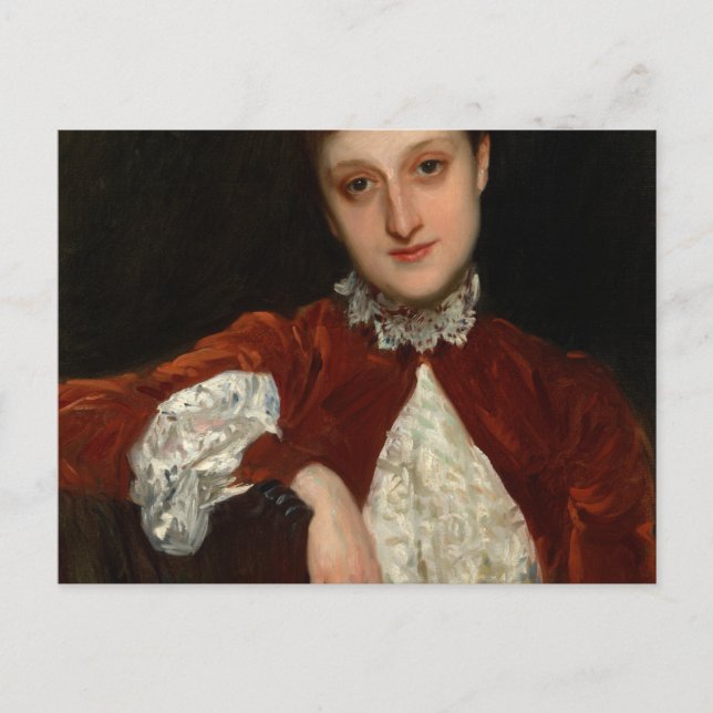 Mrs. Charles Deering, Marion Denison Whipple, 1888 Vykort (Framsida)