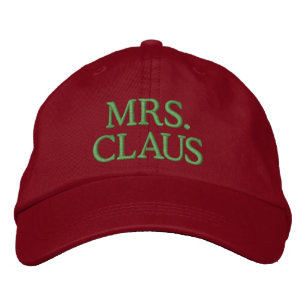 Mrs Claus Broderad Keps
