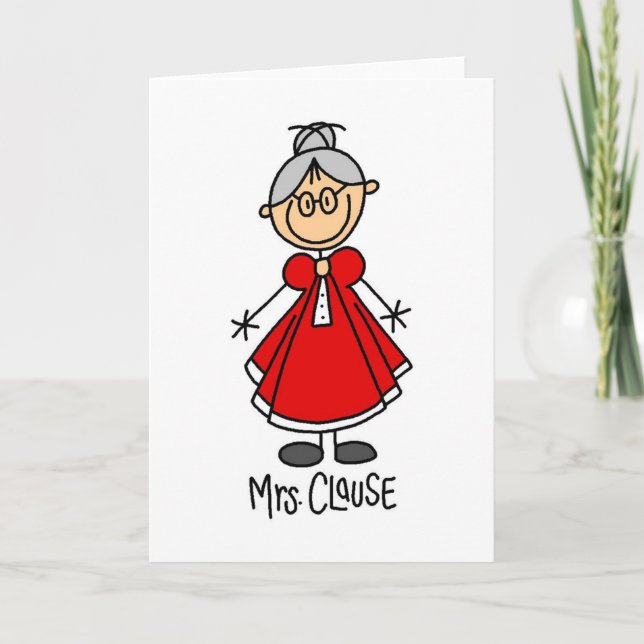 Mrs Claus Card Helgkort (Framsida)