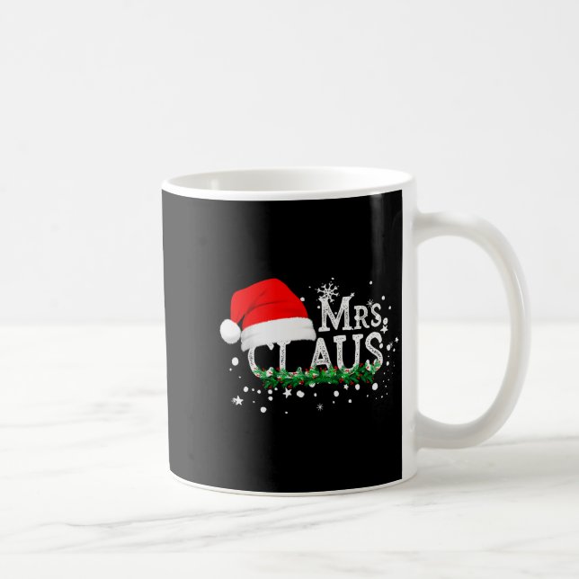 Mrs Claus Christmas Couples Matching Her Xmas Paja Kaffemugg (Höger)