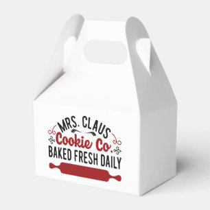 Mrs Claus Cookie Company Jul Helgdag Presentaskar