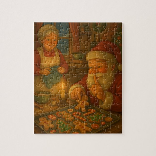 Mrs Claus' Cookie-räd Pussel (Vertikal)