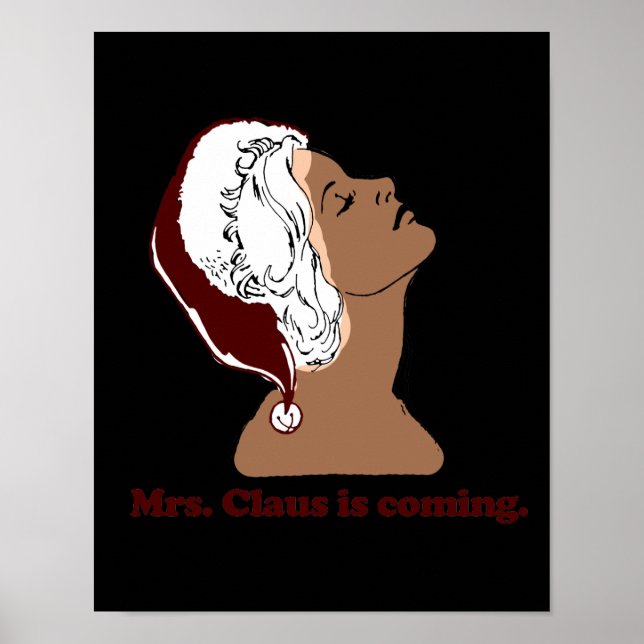 Mrs Claus kommer Poster (Framsidan)