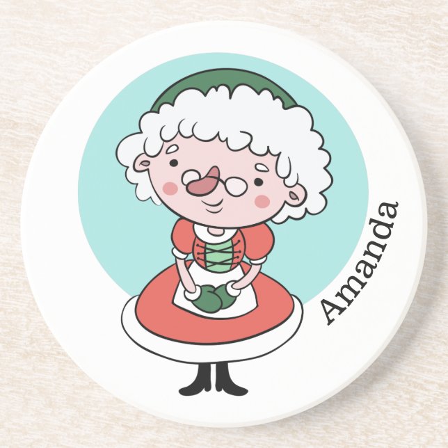 Mrs Claus-sandsten underlägg Sandsten (Framsidan)