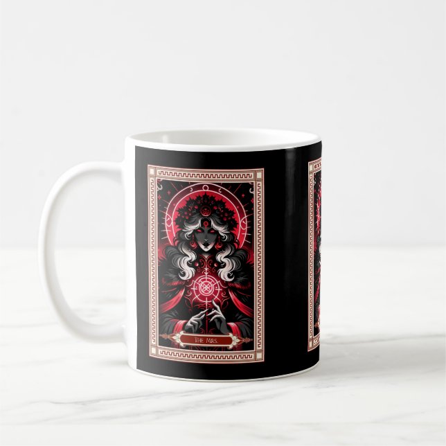 Mrs Claus Tarot Card Kaffemugg (Vänster)