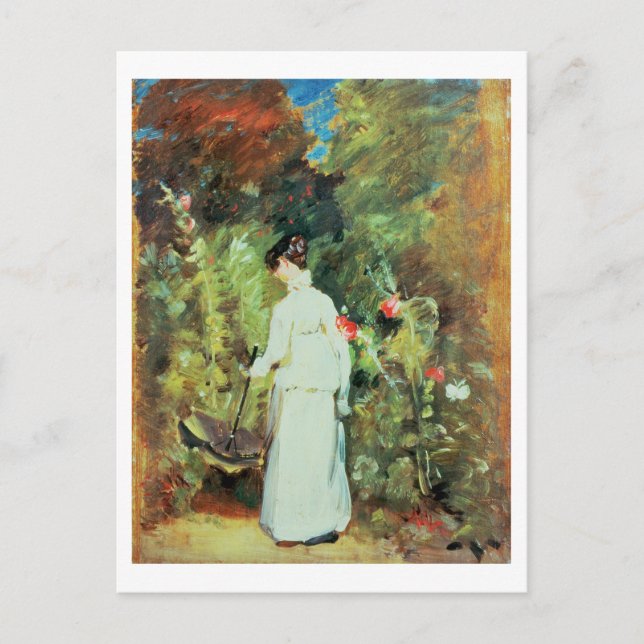 Mrs Constable in her Garden Vykort (Framsida)