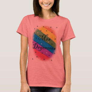mrs degeneres - lesbisk t-skjorta tee