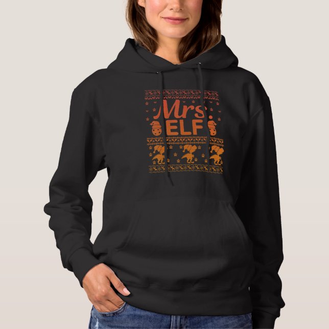 Mrs Elf Christmas Family Ugly Xmas Christmas 1 T Shirt (Framsida)