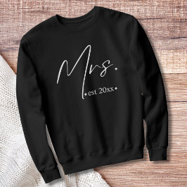 Mrs established Newlywed or Engagement T Shirt