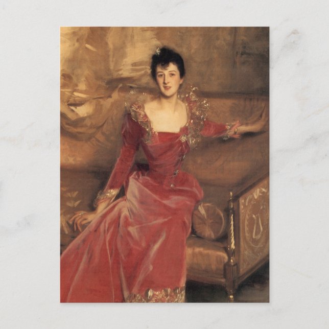 Mrs. Hugh Hammersley Vykort (Framsida)