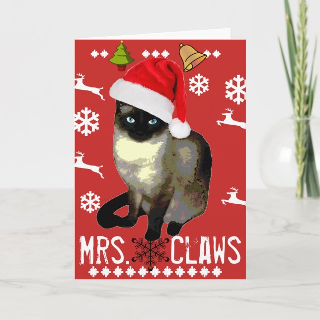 "Mrs Klo" God jul Helgdag Card Helgkort (Framsida)