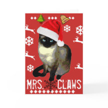 "Mrs Klo" God jul Helgdag Card