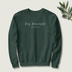 Mrs. Last Name Anpassningsbar Bride Wifey kommer a T Shirt