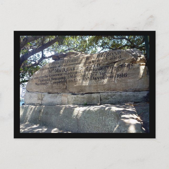 Mrs Macquaires ordförande Vykort (Framsida)