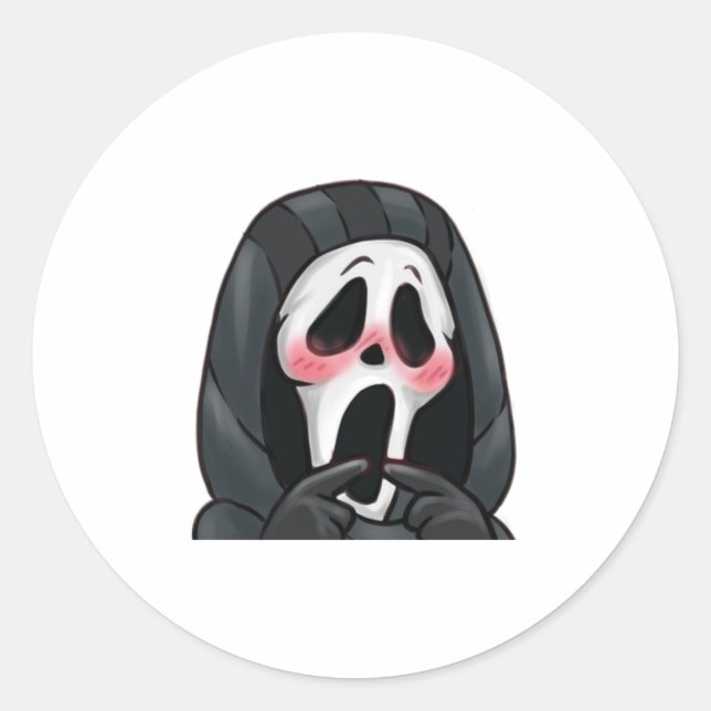 Mrs Madghosty Runt Klistermärke (Framsida)