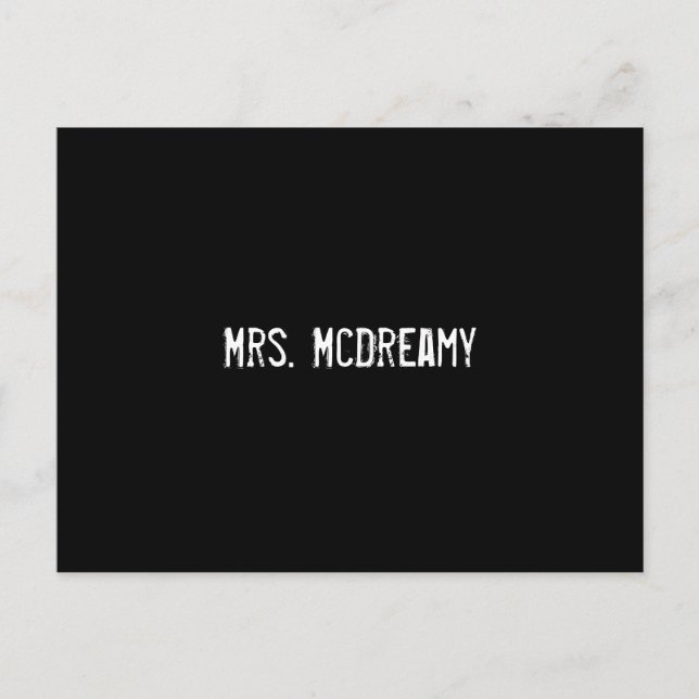 Mrs McDreamy Vykort (Framsida)