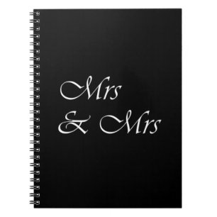 Mrs & Mrs. Anteckningsbok Med Spiral