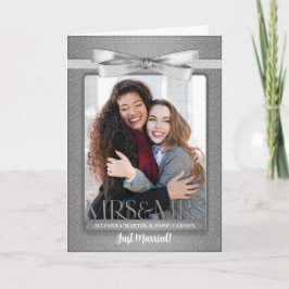 Mrs & Mrs Lesbisk Gay bröllopsinbjudan Inbjudan