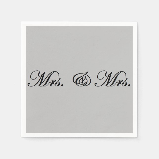 Mrs & Mrs. napkins Pappersservett (Framsidan)