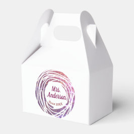 Mrs name pink mauve border since year wedding brid presentaskar