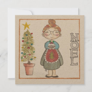 Mrs Noel-julkort Julkort