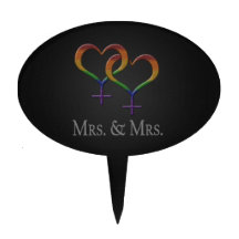 Mrs och fru Lesbisk Pridet Rainbow Symbols