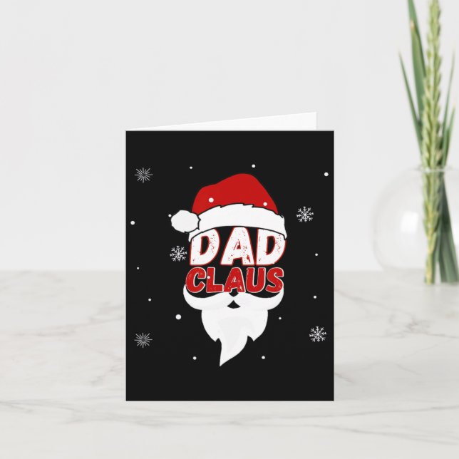 Mrs. och Mr Claus Par matchande julpajama Kort (Framsida)