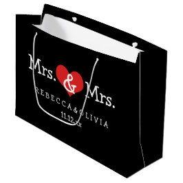 Mrs. och Mrs. Two Brides Bröllop Anpassade