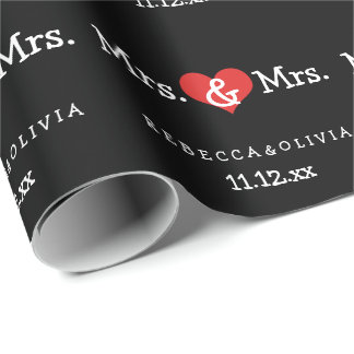 Mrs. och Mrs. Two Brides Bröllop Presentpapper