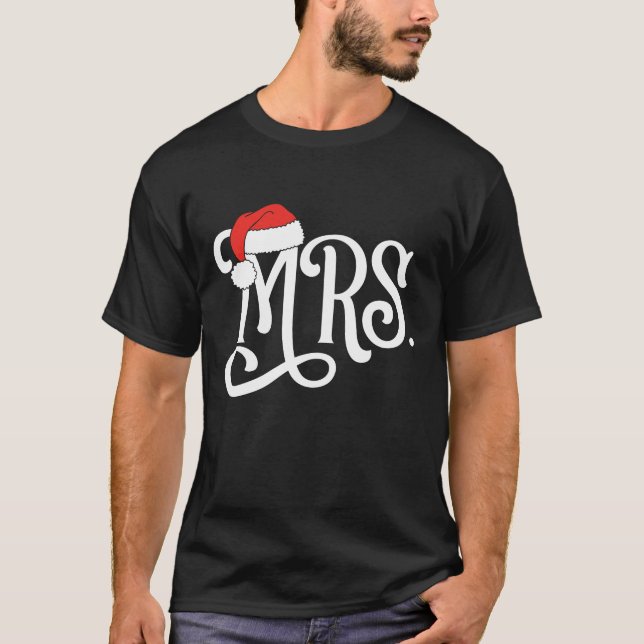Mrs Par jul Jultomten, mr och Mrs. T Shirt (Framsida)