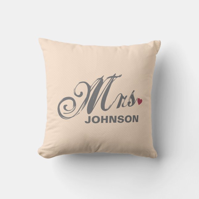 Mrs Personlig American MoJo Pillow Kudde (Framsida)