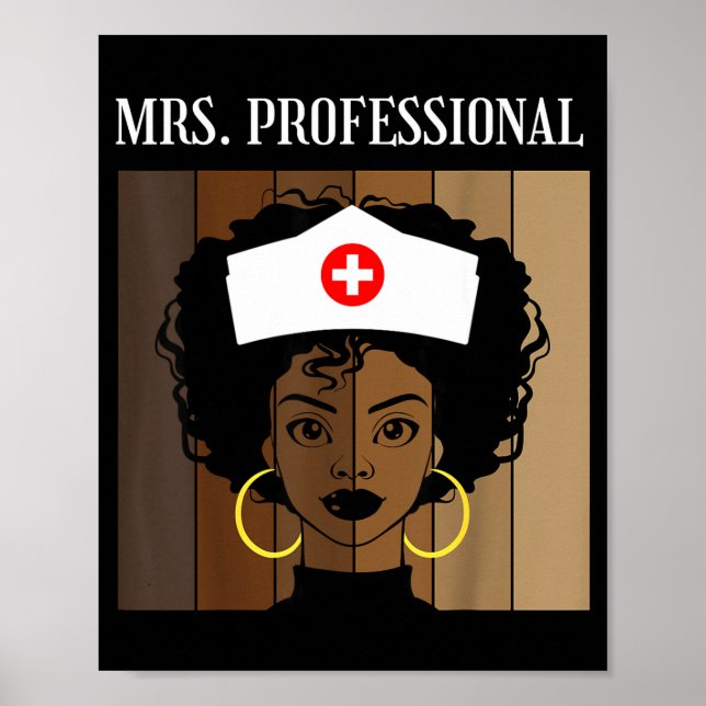 Mrs Professional Nursing Degree Nurse Profession B Poster (Framsidan)
