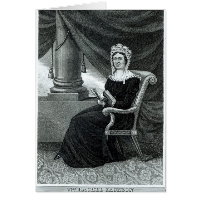 Mrs Rachel Jackson Hälsningskort (Framsidan)