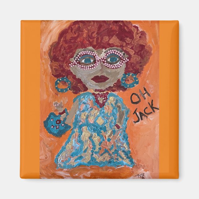 Mrs Roper Oh Jack magnet (Framsidan)