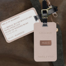 Mrs Rose Gold Resväskemärke