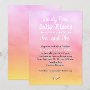 Mrs. & Sandy Toes bröllopsinbjudan Inbjudningar