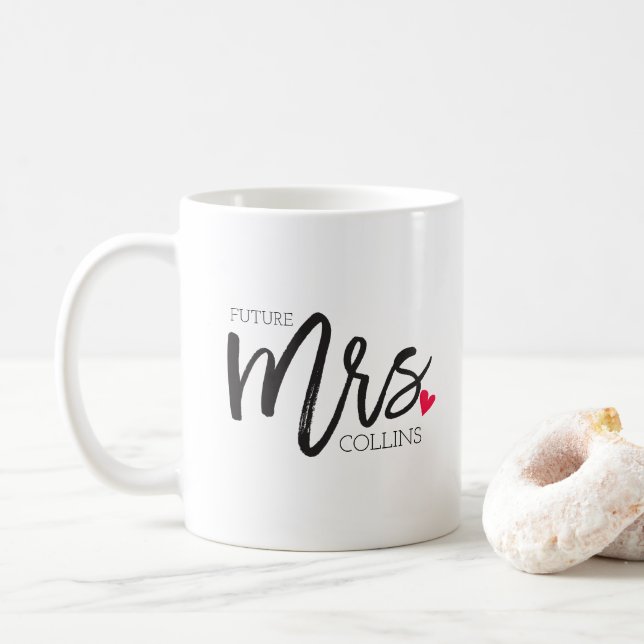Mrs Shoppe | Framtida fru Personlig Kaffemugg (Med munk)