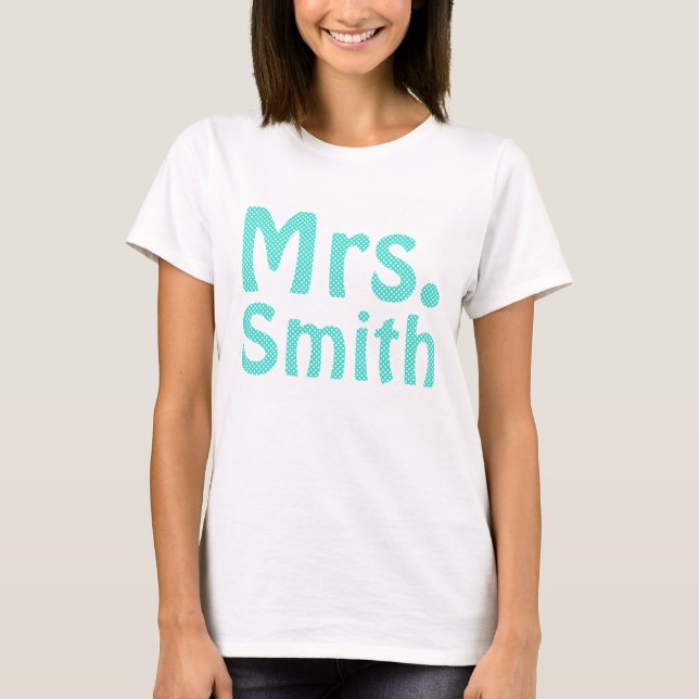 Mrs Smith Turkvoise Polka dots Tröja (Framsida)