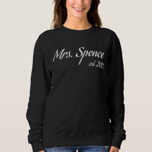 Mrs. SPENCE 2023 ny brud bröllopsdusch bröllop T Shirt