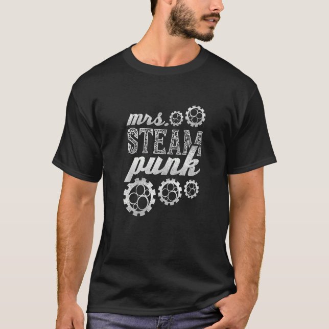 Mrs Steampunk T Shirt (Framsida)