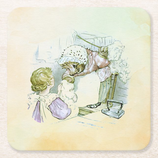 Mrs Tiggy-Winkle 1 Underlägg Papper Kvadrat (Framsidan)