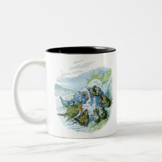 Mrs. TIGGY-WINKLE ge ska ha sina kläder Två-Tonad Mugg